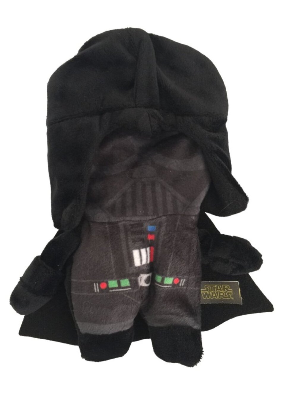 STAR WARS Darth Vader Plush Flattie Crinkle Squeaker 8" Dog Toy